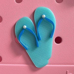 Pearl Flip Flops Bogg Bits-Flip Flops Bogg Bit-Flip Flop Bogg Charm-New!